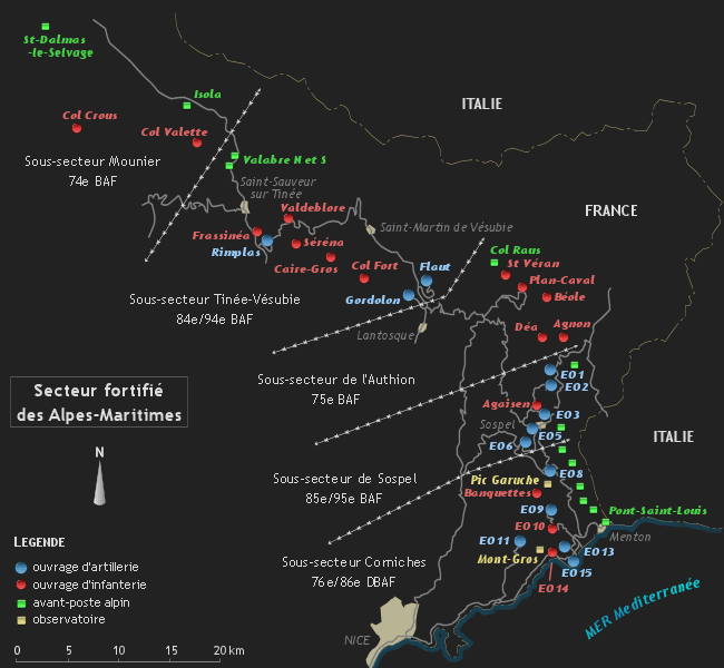 La carte du secteur