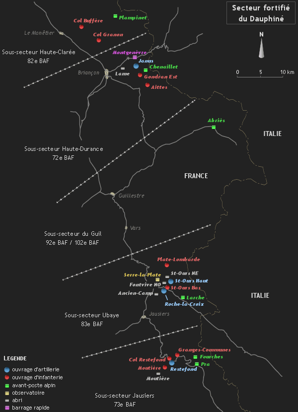 La carte du secteur